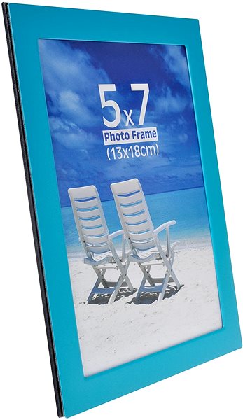 Photo Frame Tradag Photo Frame 13 x 18cm Blue Lateral view