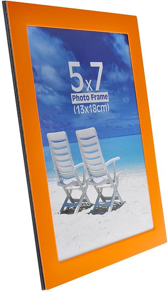 Photo Frame Tradag Photo Frame 13 x 18cm Orange Lateral view