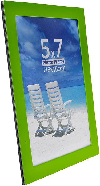 Photo Frame Tradag Photo Frame 13 x 18cm Green Lateral view