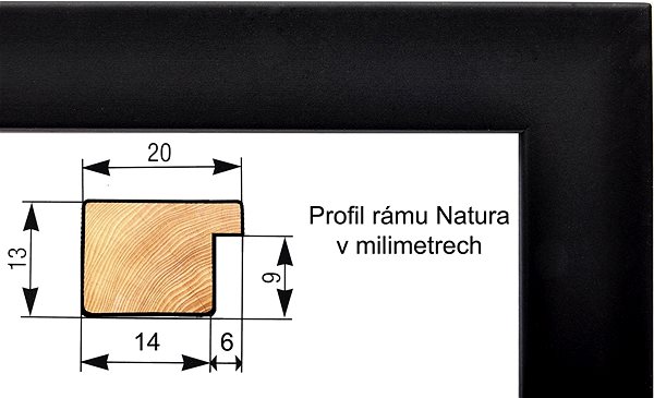 Photo Frame TRADAG Natura 32 x 32 black - LP ...