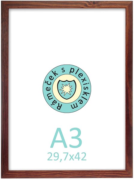 Photo Frame TRADAG Natura 29,7 x 42 - A3 brown Screen