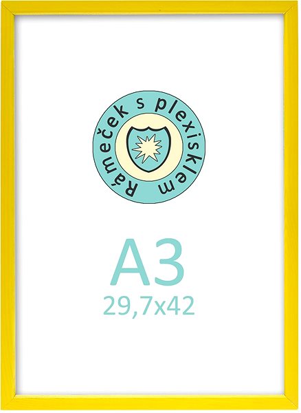 Photo Frame TRADAG Polaris yellow 29,7 x 42 /A3/plexi ...