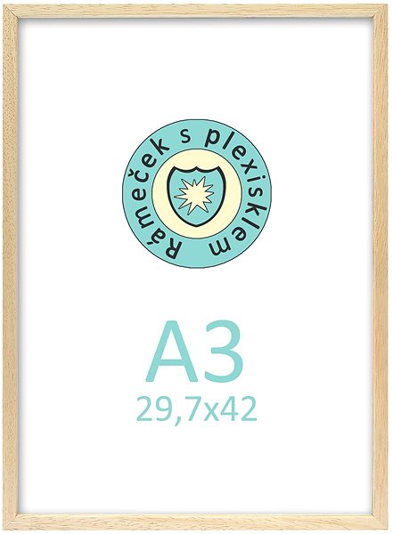 Photo Frame TRADAG Polaris natur 29,7 x 42 /A3/ plexi ...