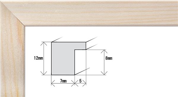 Photo Frame TRADAG Polaris natur 29,7 x 42 /A3/ plexi ...