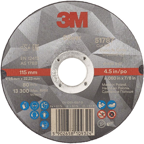 Csiszolókorong 3M Silver vágótárcsa, méret 115×1,6 mm, 3 db ...