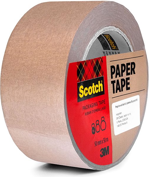 Ragasztószalag 3M Scotch® papír csomagolószalag, barna, 50 mm × 50 m ...
