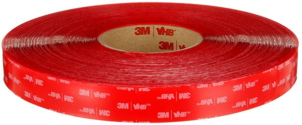 3M VHB™ double-sided tape 4918F, transparent, 6 mm × 16.5 m .
