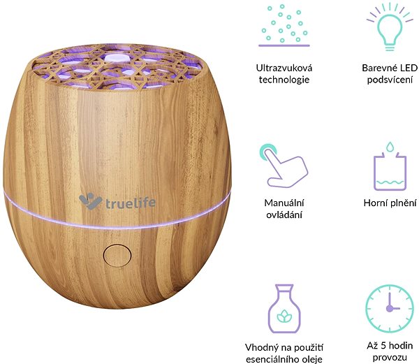 Aroma Diffuser  TrueLife AIR Diffuser D3 Light Features/technology