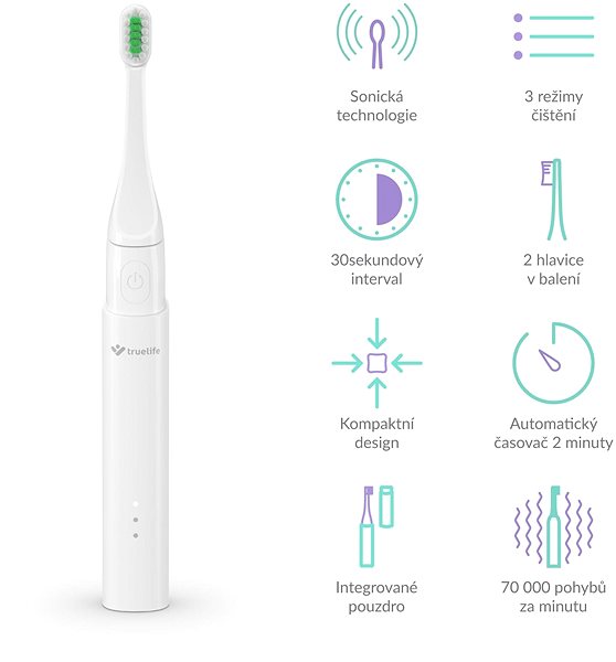 Electric Toothbrush TrueLife SonicBrush T100 ...