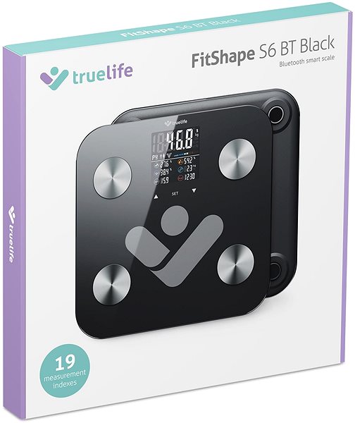 Bathroom Scale TrueLife FitShape S6 BT Black ...