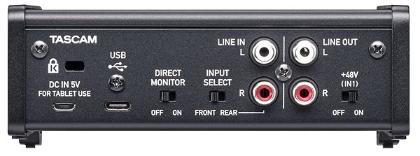 External Sound Card  Tascam US-1x2HR Connectivity (ports)