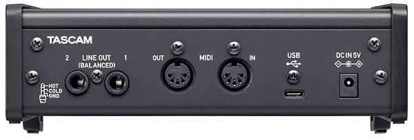 External Sound Card  Tascam US-2x2HR Connectivity (ports)