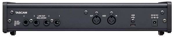 External Sound Card  Tascam US-4x4HR Connectivity (ports)