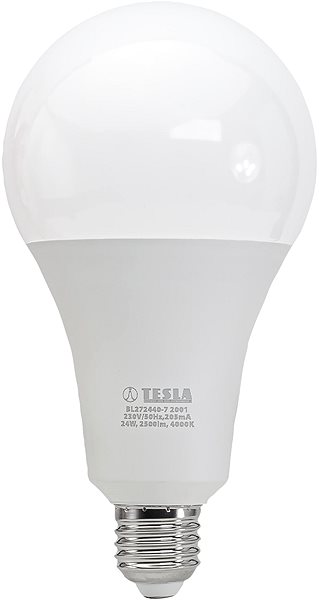 LED žiarovka TESLA LED žiarovka BULB E27, 24 W, denná biela Screen