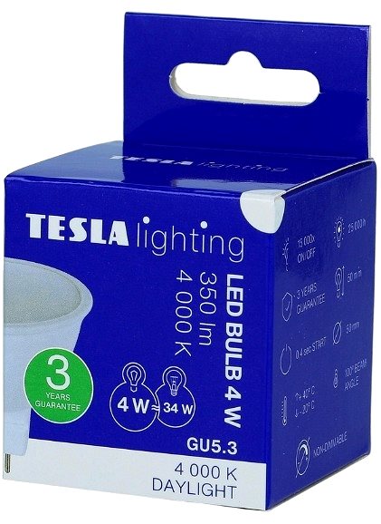 LED žiarovka Tesla LED žiarovka GU5, 4 W ...
