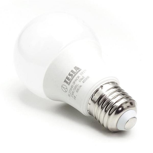 LED žiarovka TESLA LED  BULB E27, 9 W, 4000 K, denná biela, 3 ks v balení Možnosti pripojenia (porty)