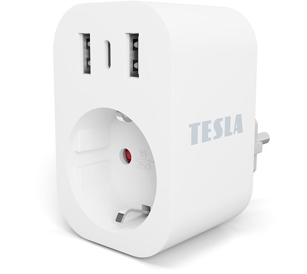 Okos konnektor Tesla Smart Plug SP300 3 USB ...