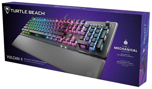Gaming Keyboard Turtle Beach Vulcan II TKL, Linear Red Sw. US, black ...