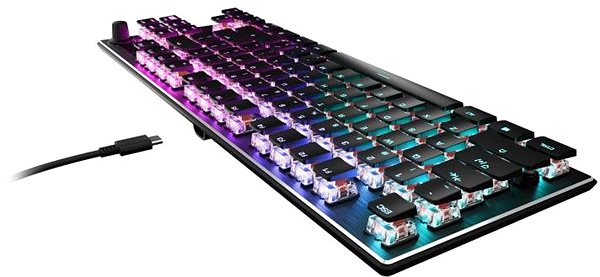 Gaming-Tastatur Turtle Beach Vulcan TKL AIMO, Linear Red Sw. US, schwarz ...