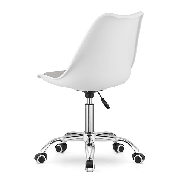 Office Chair Textilomanie Pansy, white-grey ...