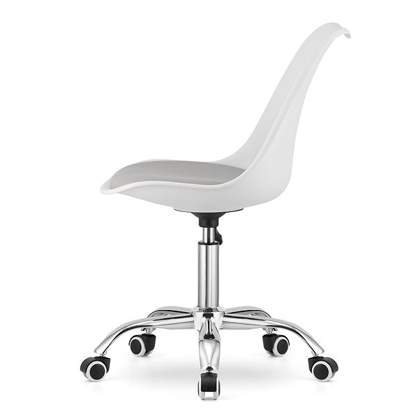 Office Chair Textilomanie Pansy, white-grey ...