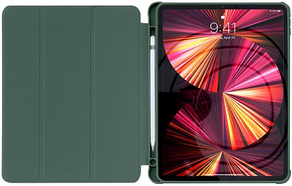 Puzdro na tablet MG Stand Smart Cover Puzdro na iPad Air 2020/2022, zelené, HUR224458 ...