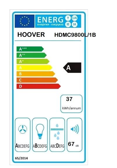 Digestor Hoover HDMC9800L / 1B Energetický štítok