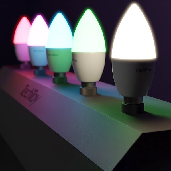 LED izzó TechToy Smart Bulb RGB 4,4W E14 3 db-os szett ...
