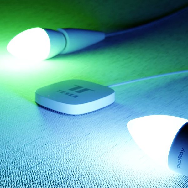 LED-Birne TechToy Smart Glühbirne RGB 6 Watt E14 ZigBee 3er Set ...