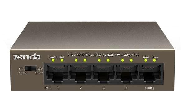 Switch Tenda TEF1105P-4-38W 5x Switch with 4x PoE, max. 35W, Extend mode, Fanless Csatlakozási lehetőségek (portok)
