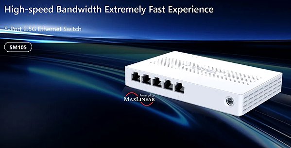 Switch Tenda SM105 5-Port 2.5G Multi-gigabit Ethernet switch ...