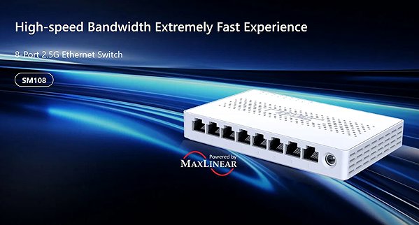 Switch Tenda SM108 8-Port 2.5G Multi-gigabit Ethernet switch ...