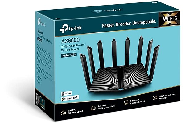 WiFi router TP-Link Archer AX90 Csomagolás/doboz