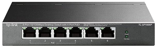 Switch TP-Link TL-SF1006P Connectivity (ports)