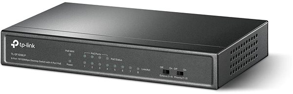 Switch TP-Link TL-SF1008LP Lateral view