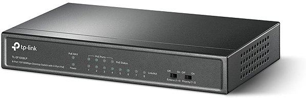 Switch TP-Link TL-SF1008LP Lateral view