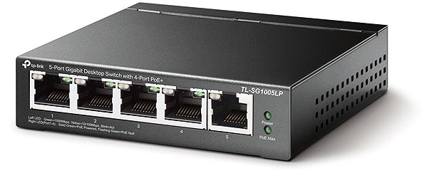 Switch TP-Link TL-SG1005LP Connectivity (ports)
