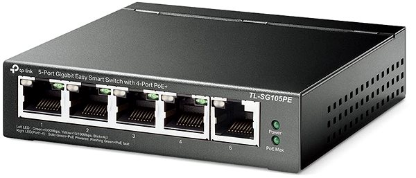 Switch TP-Link TL-SG105PE Seitlicher Anblick