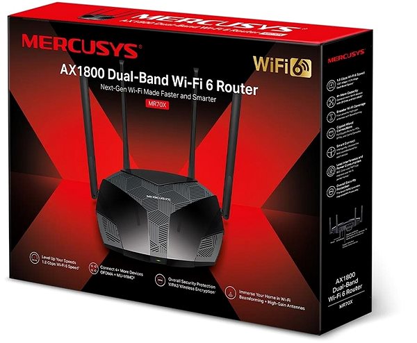 WiFi Router Mercusys MR70X Packaging/box