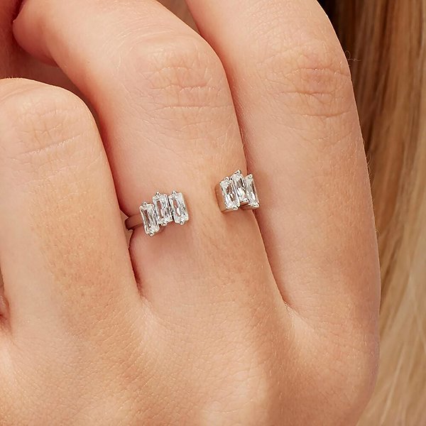 BROSWAY Fancy Infinite White FIW17B ring, size 56 (Ag 925/1000, 1.7g).
