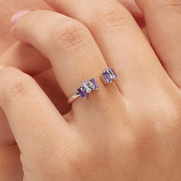 BROSWAY Fancy Magic Purple FMP15A ring, size 52 (Ag 925/1000, 1.7g).