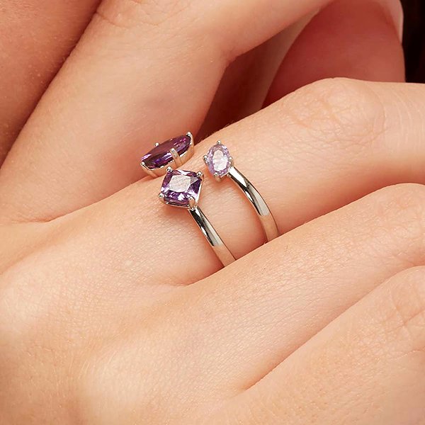 BROSWAY Fancy Magic Purple FMP16A ring, size 52 (Ag 925/1000, 3g).
