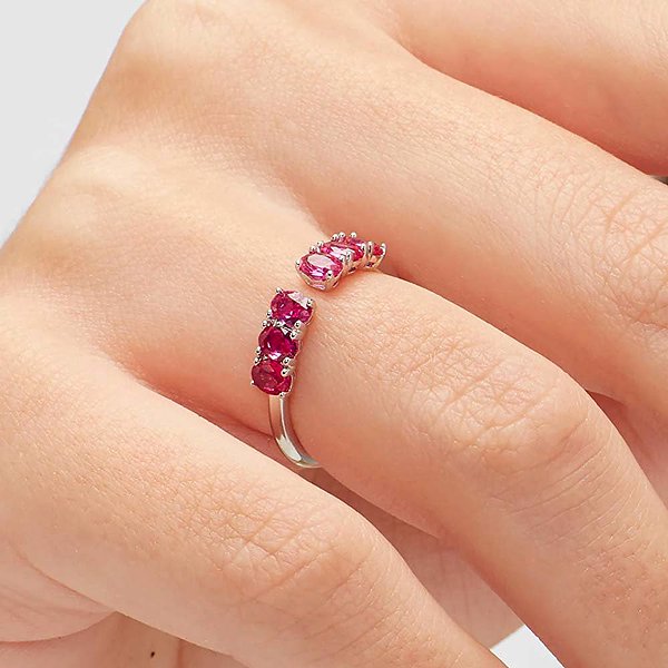 BROSWAY Fancy Passion Ruby FPR11C ring, size 58 (Ag 925/1000, 17 g).