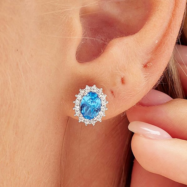 BROSWAY Fancy Freedom Blue FFB12 (Ag 925/1000, 2.2g) earrings.