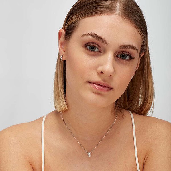 BROSWAY Single Fancy Infinite White FIW11 earring 1pc (Ag 925/1000, 7g).
