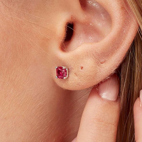 BROSWAY Single Fancy Passion Ruby FPR05 earring 1 pc (Ag 925/1000, 0.7g).