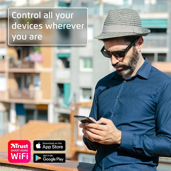Okos konnektor Trust Smart WiFi dugalj EU / 2db Lifestyle