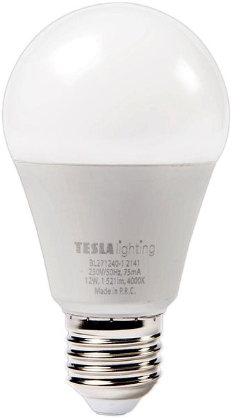 LED Bulb TESLA LED BULB, E27, 12W, 1521lm, 4000K Daylight White Screen