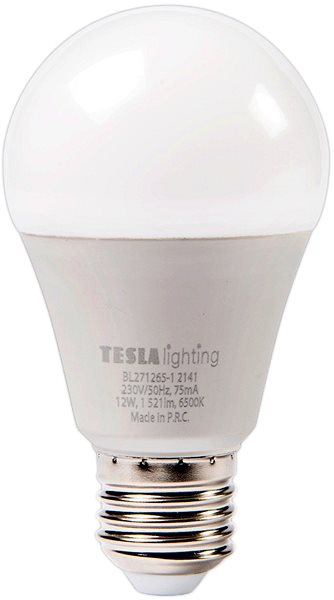 LED-Birne TESLA LED BULB E27 - 12 Watt - 1521 lm - 6500K - kaltweiß ...