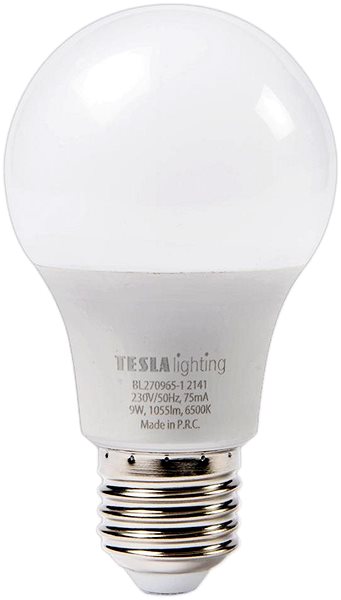 LED žiarovka TESLA LED BULB E27, 9 W, 1055 lm, 6500 K studená biela Screen